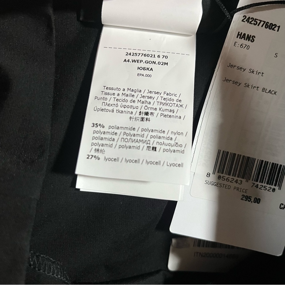 Max Mara Weekend Hans Black Jersey Midi Skirt - Picture 14 of 16
